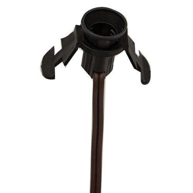 6Ft Brown Cord w Candelabra Socket - The Fox Decor